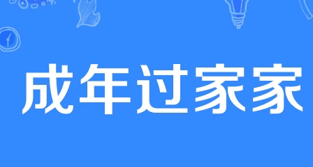 网络用语成年过家家是什么梗