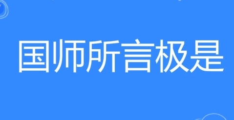 网络用语国师所言极是是什么梗