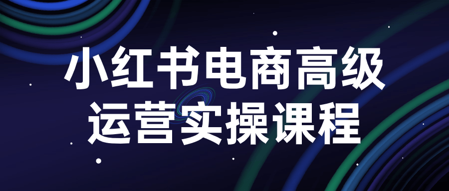  小红书电商高级运营实操课程 课程教程 第1张